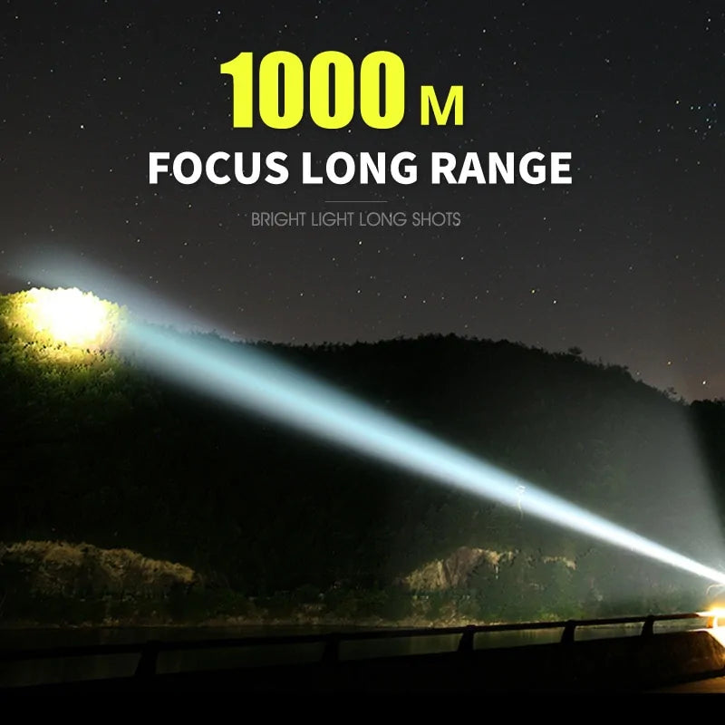 Ultra Powerful LED Flashlight: USB Rechargeable, Waterproof, Linterna