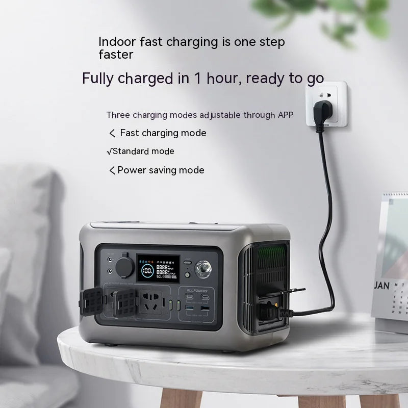Premium R600 Portable Power Station - 299Wh, 600W, Solar Option, Super Fast Charger