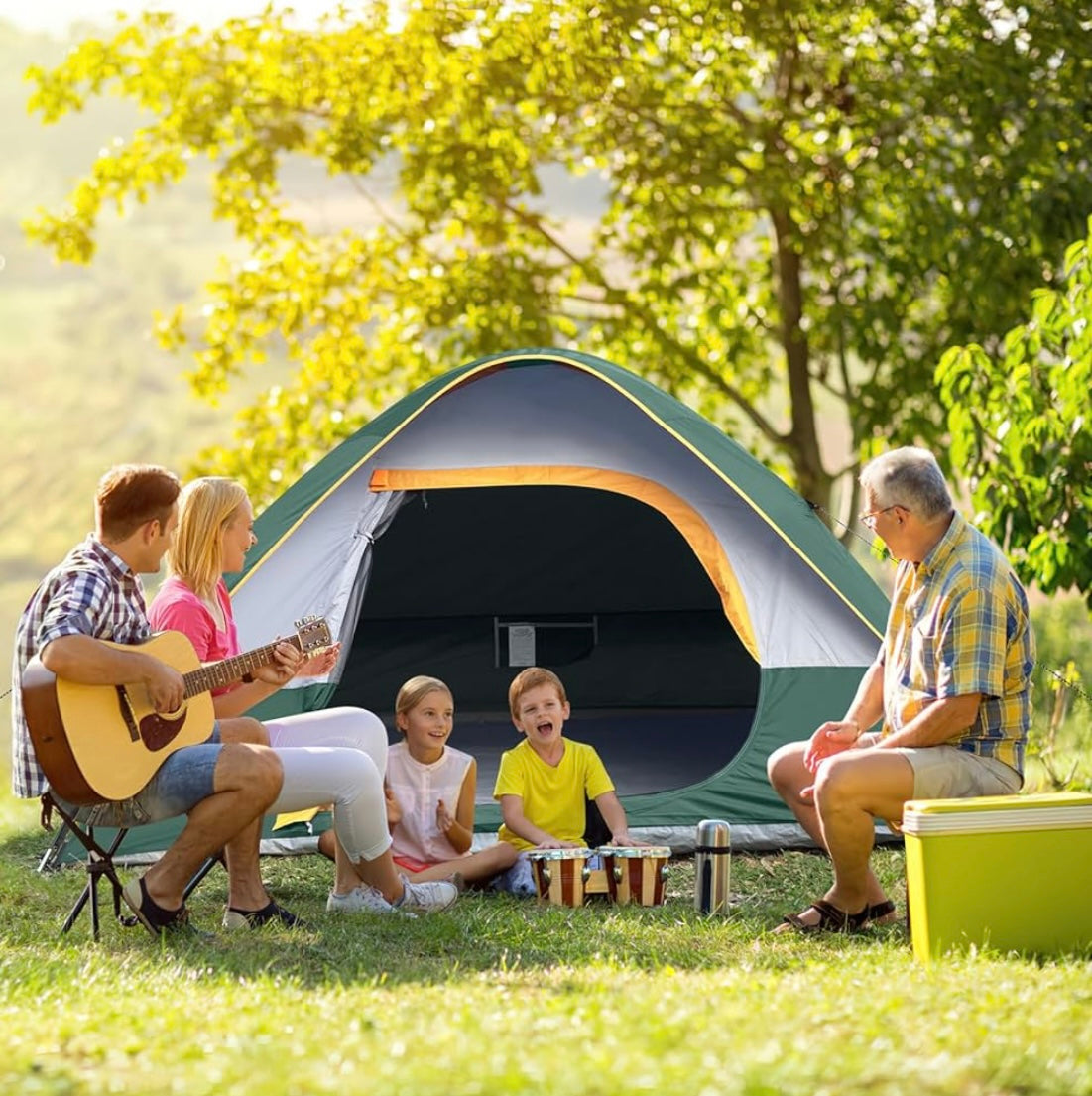 UNP Camping Tent 2/3/4/6 Person Dome Tent Easy to Set Up for Camping Lightweight Camping Tent Portable Camping Tent for Outdoor and Backpacking Beaches