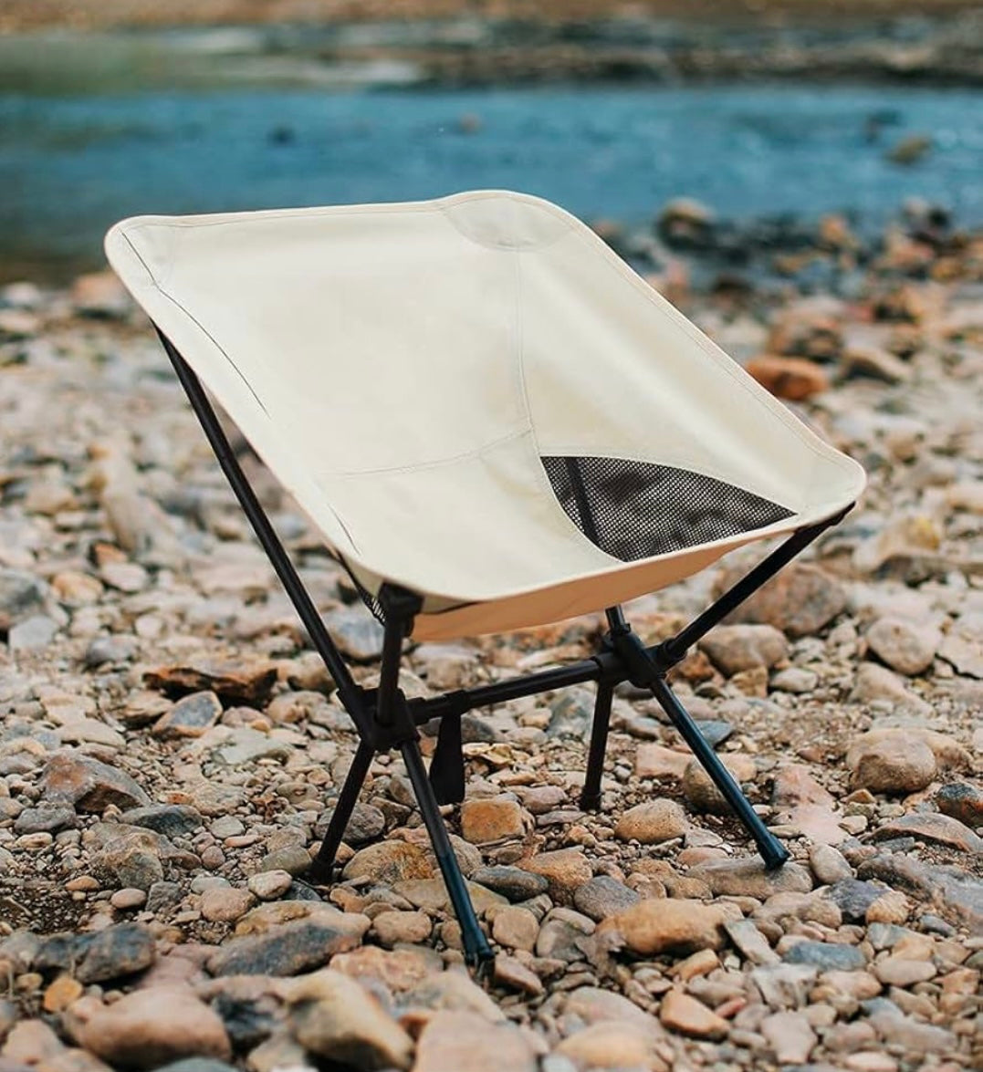 Portable camping chair – lightweight, easy to carry, and built for durability. Designed for ultimate comfort, with a sturdy frame and weather-resistant materials, perfect for outdoor adventures.