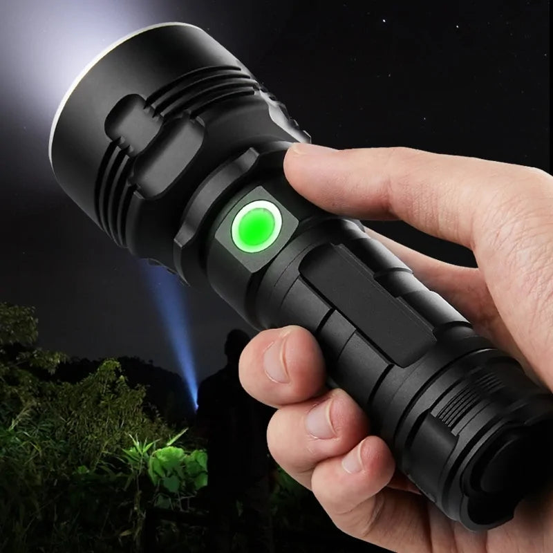 Ultra Powerful LED Flashlight: USB Rechargeable, Waterproof, Linterna