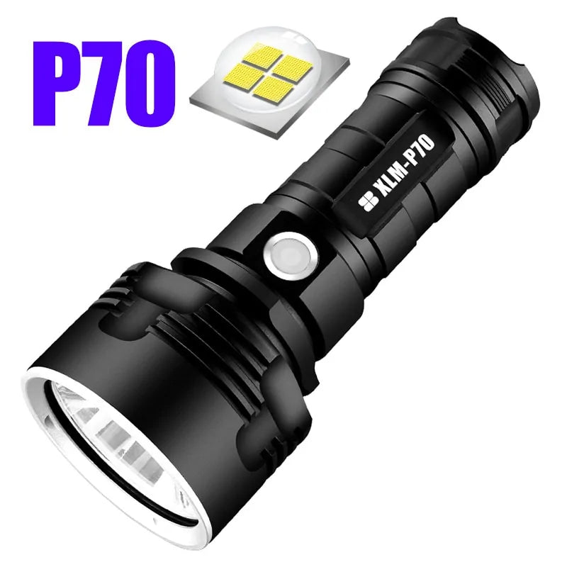 Ultra Powerful LED Flashlight: USB Rechargeable, Waterproof, Linterna