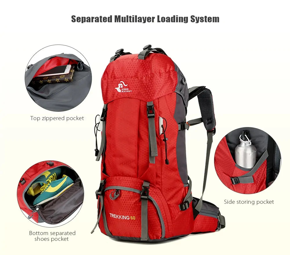 Outdoor Camping Backpack with Rain Cover (JUST FOR 49.99$)