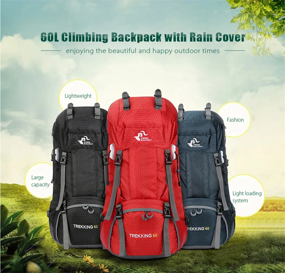 Outdoor Camping Backpack with Rain Cover (JUST FOR 49.99$)